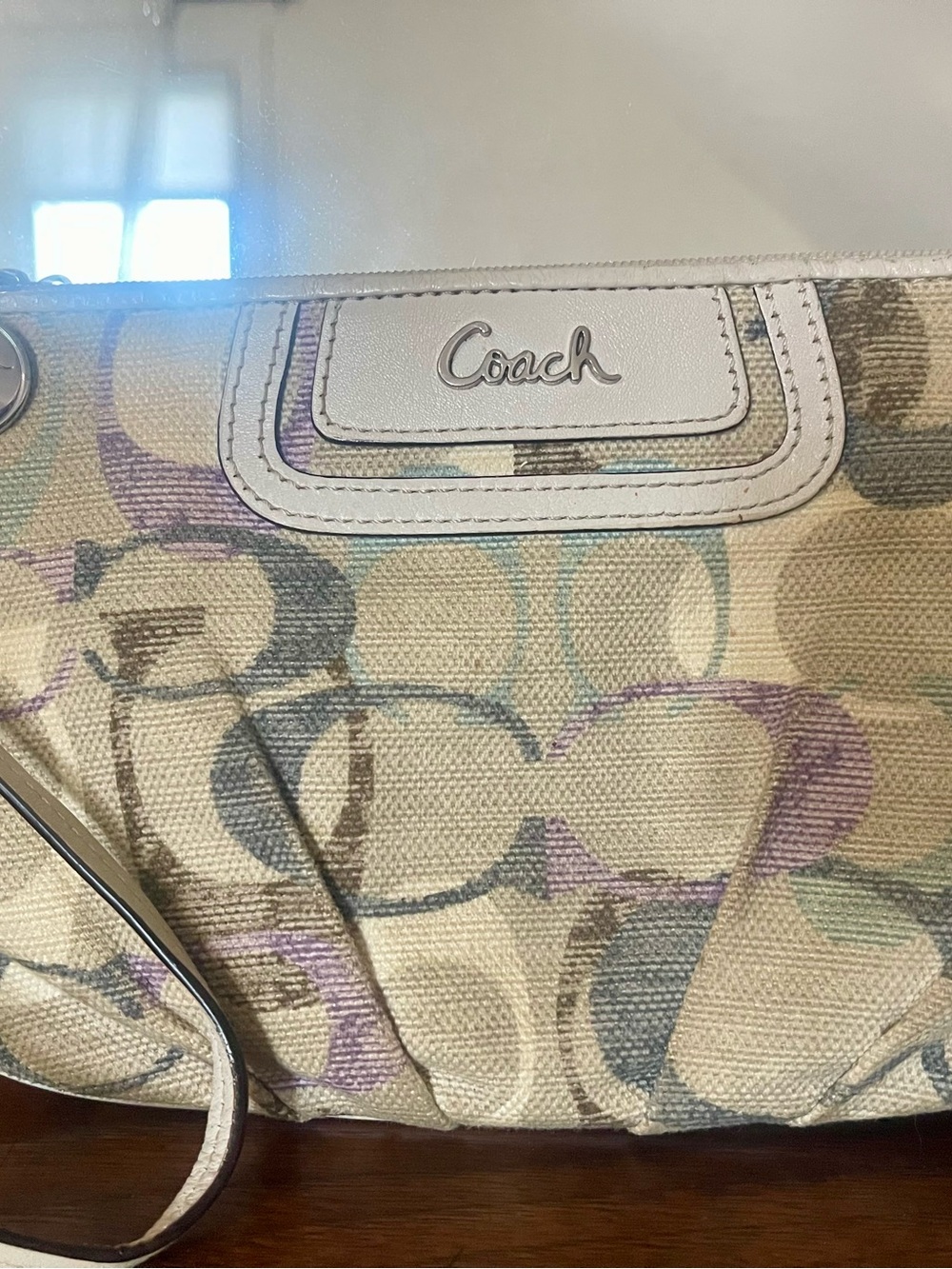 COACH Soho Op Art Wristlet Clutch